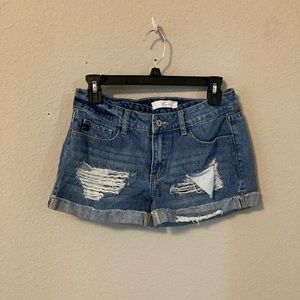 Kancan Denim Shorts Distressed Womens Size Small Style kc5142yt